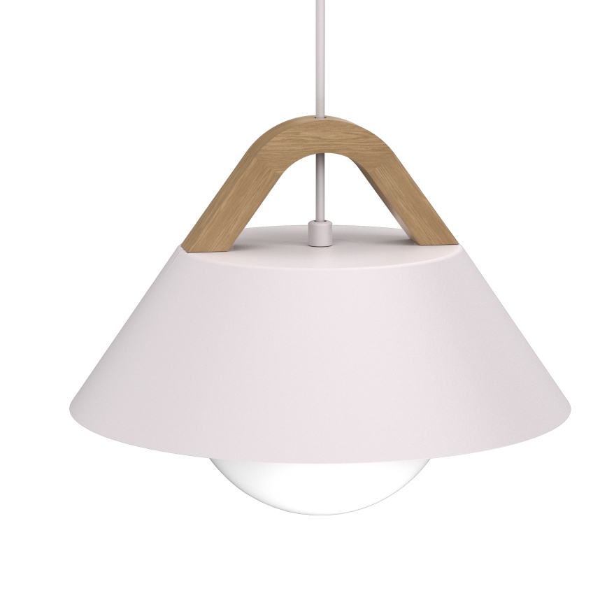 Żyrandol na przewodzie FUNDA 1xE27/15W/230V kremowy