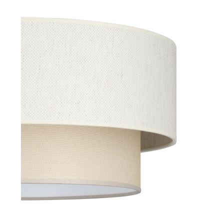 Żyrandol na przewodzie NATIA 1xE27/60W/230V śr. 45 cm kremowy
