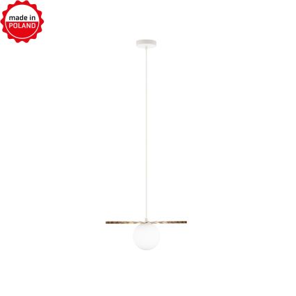 Żyrandol na przewodzie SUNPLISS 1xG9/10W/230V Ø 35 cm złoty/kremowy