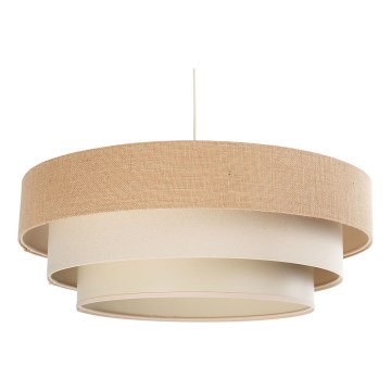 Żyrandol na przewodzie TRINITI 1xE27/60W/230V średnica 40 cm beżowy/kremowy