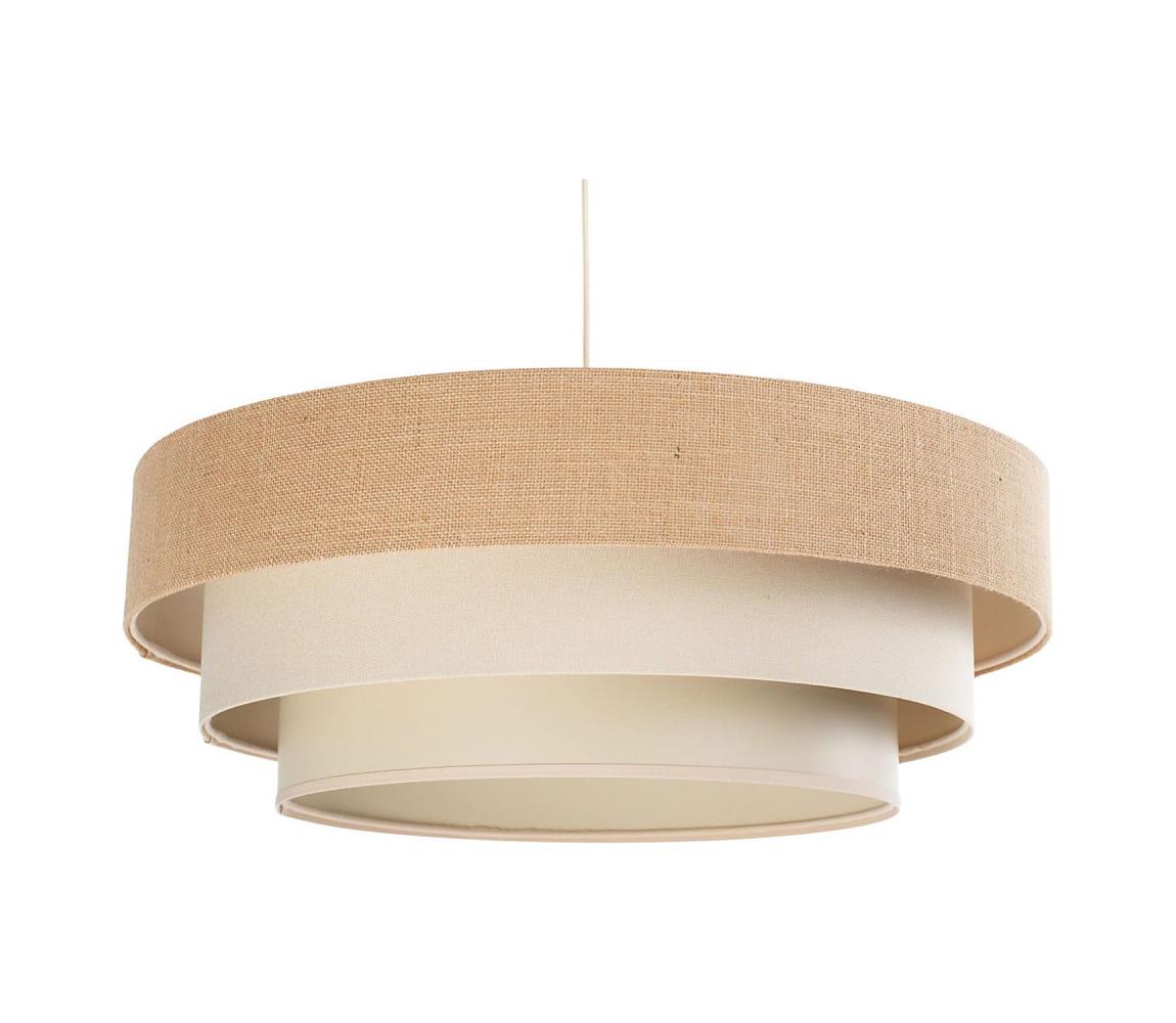 Żyrandol na przewodzie TRINITI 1xE27/60W/230V średnica 40 cm beżowy/kremowy