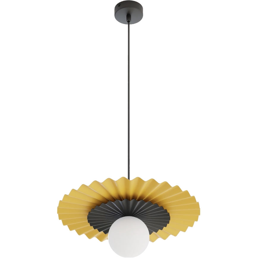 Żyrandol na przewodzie UMBRA 1xG9/8W/230V czarny/pomarańczowy