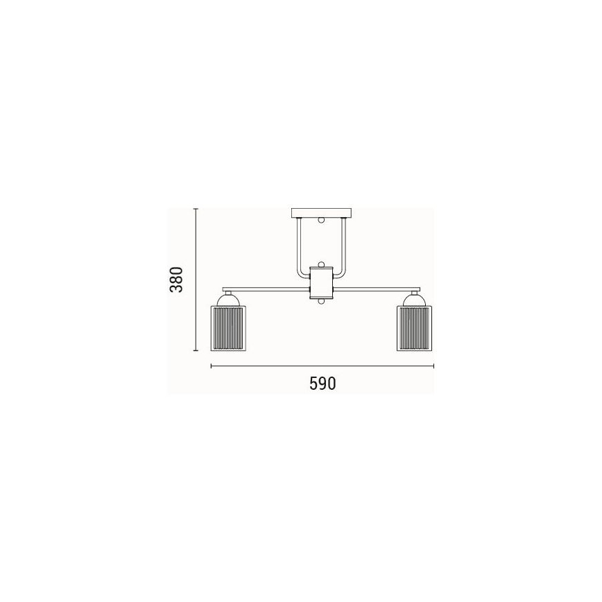 Żyrandol natynkowy 5xE27/60W/230V