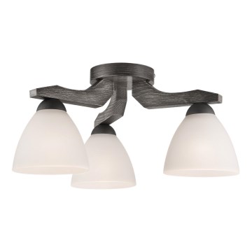Żyrandol natynkowy ADRIANO 3xE27/60W/230V buk