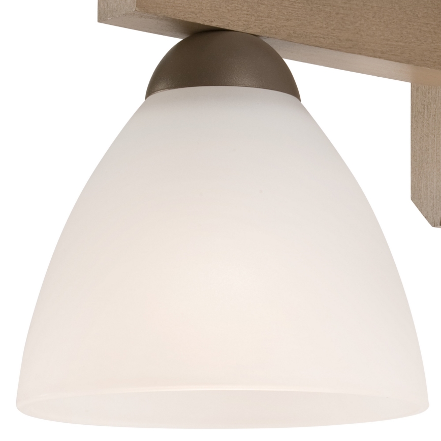 Żyrandol natynkowy ADRIANO 3xE27/60W/230V buk