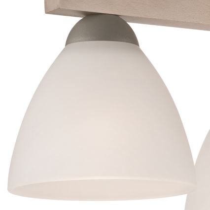 Żyrandol natynkowy ADRIANO 3xE27/60W/230V buk