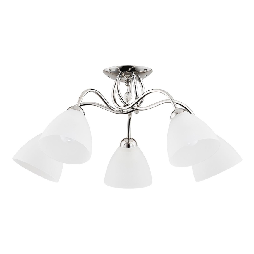 Żyrandol natynkowy AMARILLO 5xE27/15W/230V chrom błyszczący