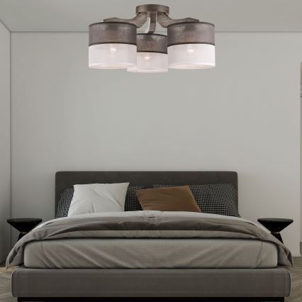 Żyrandol natynkowy ANDREA 3xE27/60W/230V