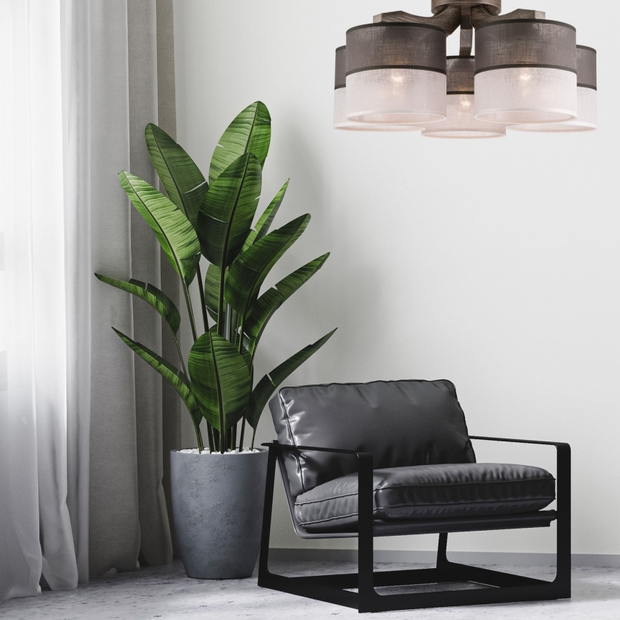 Żyrandol natynkowy ANDREA 5xE27/60W/230V