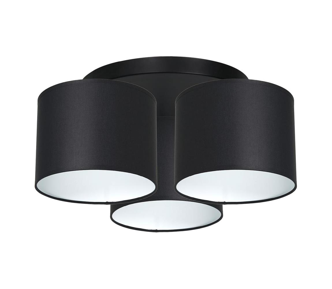 Żyrandol natynkowy ARDEN 3xE27/60W/230V czarny/biały
