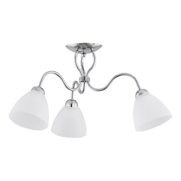 Żyrandol natynkowy ARIEL 3xE27/15W/230V chrom błyszczący