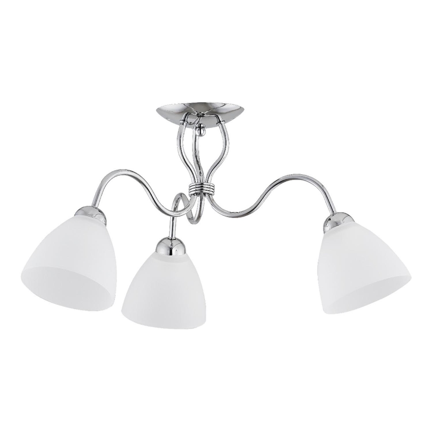 Żyrandol natynkowy ARIEL 3xE27/15W/230V chrom błyszczący