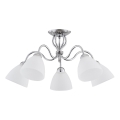 Żyrandol natynkowy ARIEL 5xE27/15W/230V chrom błyszczący