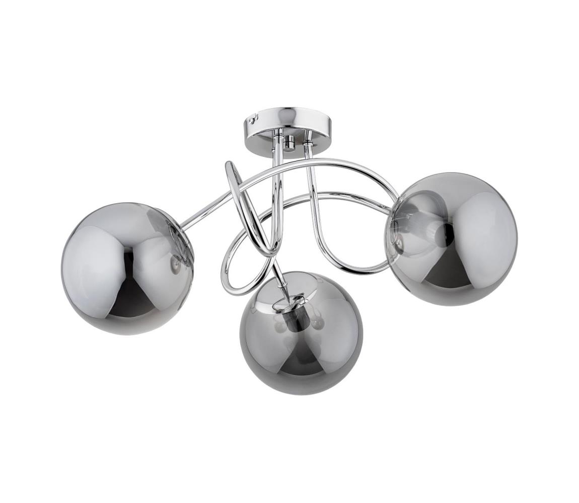Żyrandol natynkowy BANKO 3xE14/10W/230V chrom błyszczący