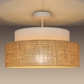 Żyrandol natynkowy BOHO 1xE27/60W/230V biały/beżowy