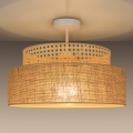 Żyrandol natynkowy BOHO 1xE27/60W/230V rattan