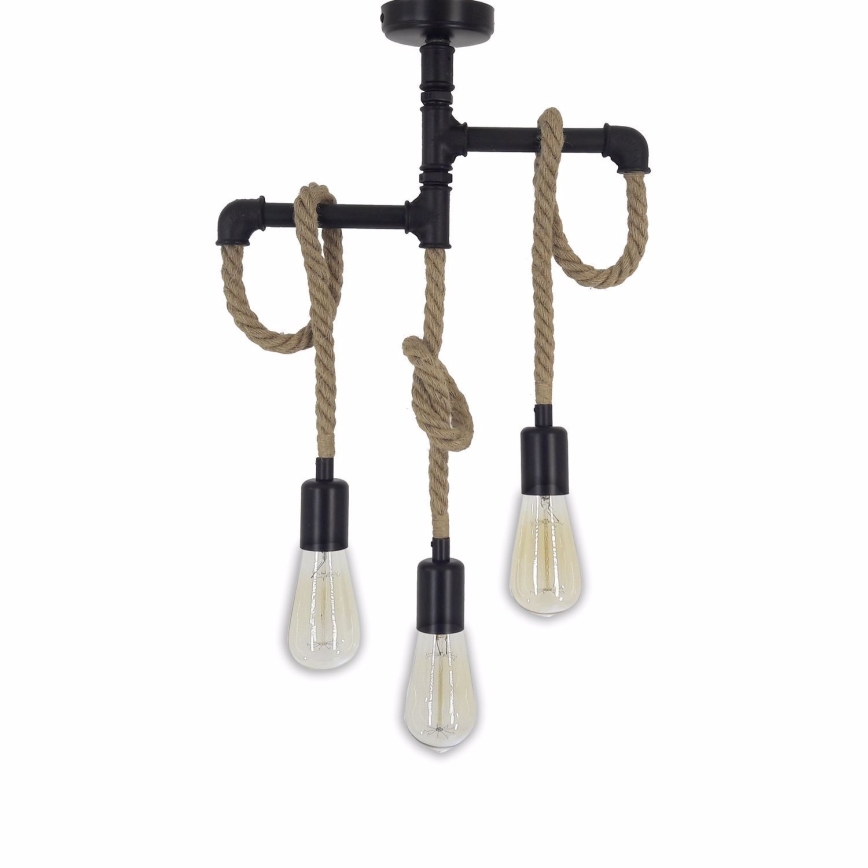 Żyrandol natynkowy BORULU 3xE27/40W/230V