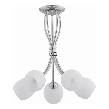 Żyrandol natynkowy BUENA 5xE14/10W/230V chrom błyszczący