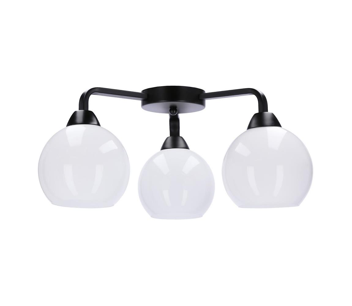 Żyrandol natynkowy CALDERA 3xE27/60W/230V czarny