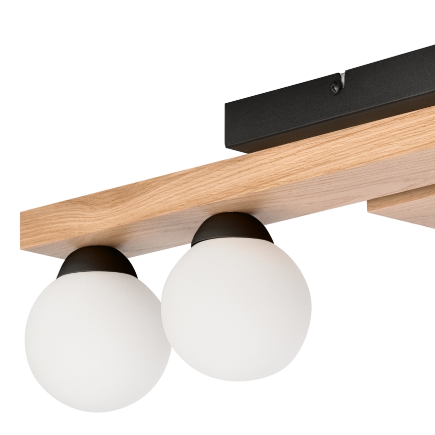 Żyrandol natynkowy CORTINA 4xG9/5W/230V czarny/dąb