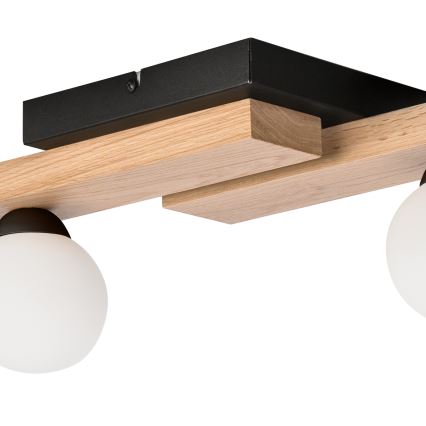 Żyrandol natynkowy CORTINA 4xG9/5W/230V czarny/dąb