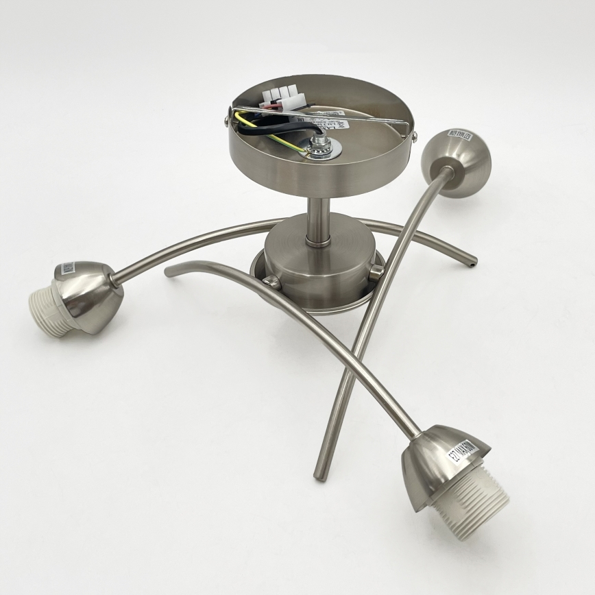 Żyrandol natynkowy DONNA 3xE27/60W/230V nikiel