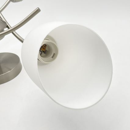 Żyrandol natynkowy DONNA 3xE27/60W/230V nikiel