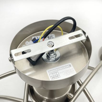 Żyrandol natynkowy DONNA 5xE27/60W/230V nikiel