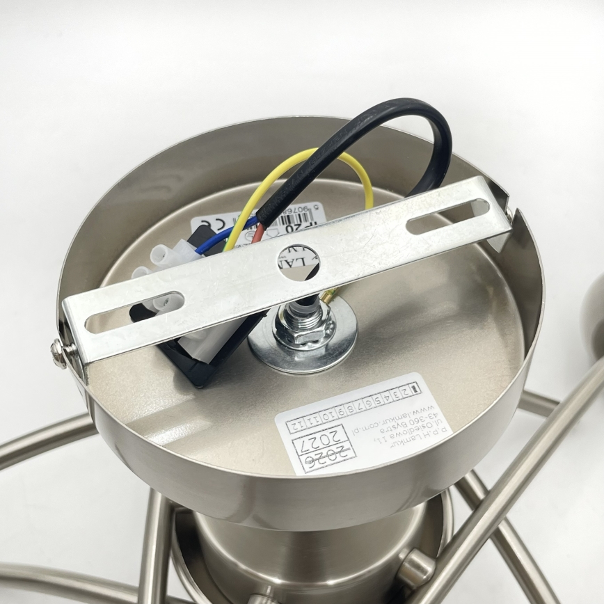 Żyrandol natynkowy DONNA 5xE27/60W/230V nikiel