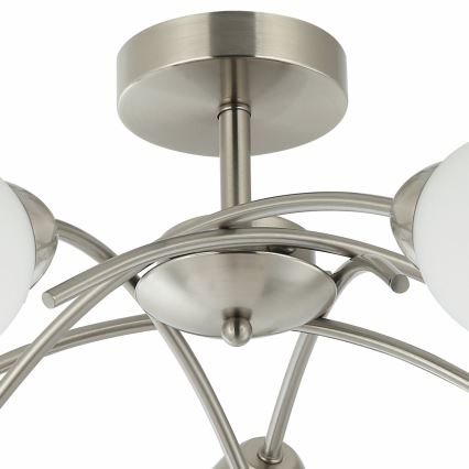 Żyrandol natynkowy DONNA 5xE27/60W/230V nikiel