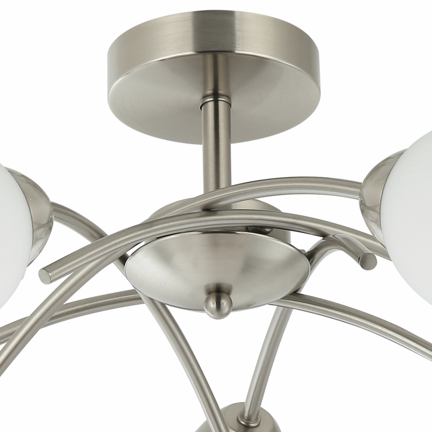 Żyrandol natynkowy DONNA 5xE27/60W/230V nikiel