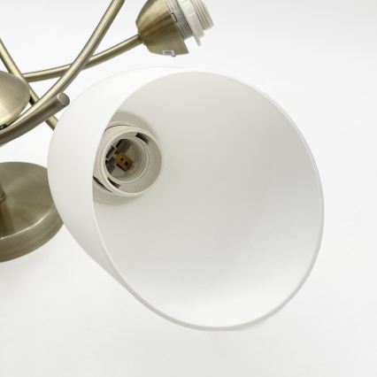 Żyrandol natynkowy DONNA 5xE27/60W/230V patyna