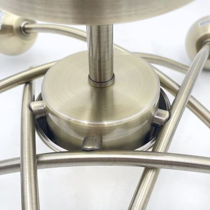 Żyrandol natynkowy DONNA 5xE27/60W/230V patyna