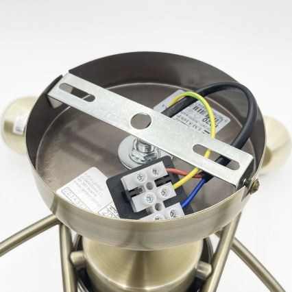 Żyrandol natynkowy DONNA 5xE27/60W/230V patyna