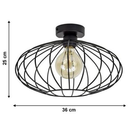 Żyrandol natynkowy EARTH L 1xE27/60W/230V