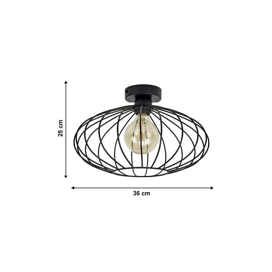 Żyrandol natynkowy EARTH L 1xE27/60W/230V