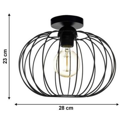 Żyrandol natynkowy EARTH L 1xE27/60W/230V