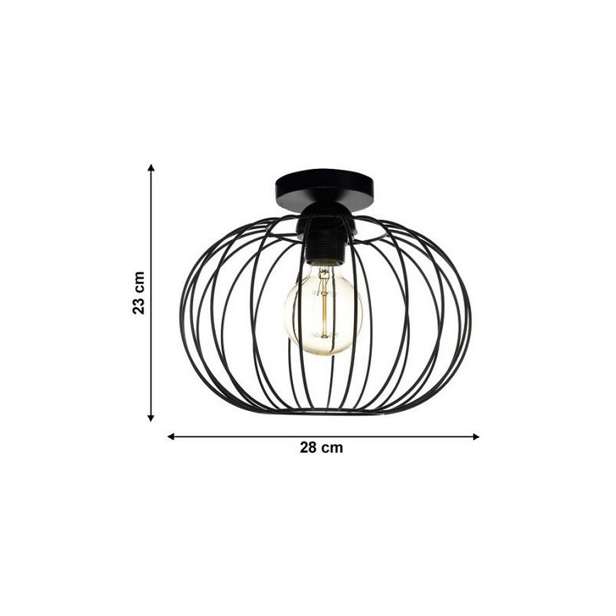 Żyrandol natynkowy EARTH L 1xE27/60W/230V