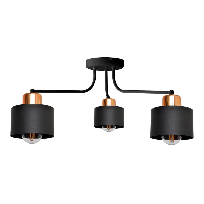Żyrandol natynkowy EDISON 3xE27/15W/230V