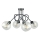 Żyrandol natynkowy EVIE 4xE27/60W/230V antracyt/przezroczysty