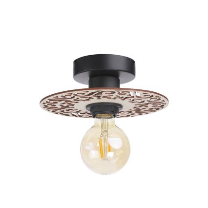 Żyrandol natynkowy FALCO 1xE27/60W/230V śr. 20 cm beżowy