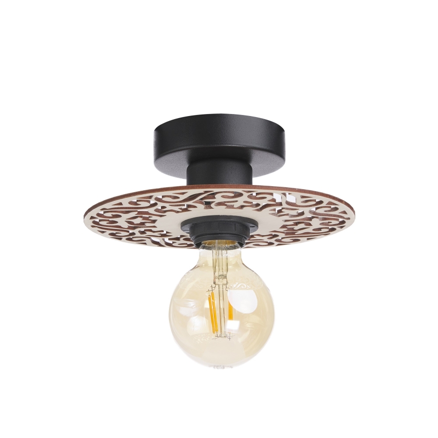 Żyrandol natynkowy FALCO 1xE27/60W/230V śr. 20 cm beżowy