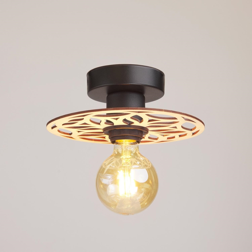 Żyrandol natynkowy FALCO 1xE27/60W/230V śr. 20 cm beżowy