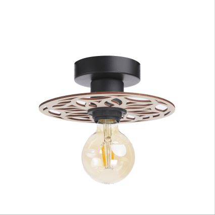 Żyrandol natynkowy FALCO 1xE27/60W/230V śr. 20 cm beżowy
