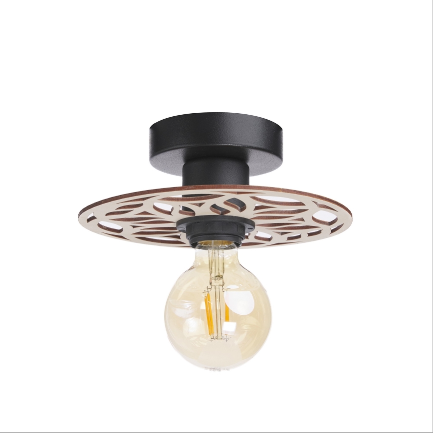 Żyrandol natynkowy FALCO 1xE27/60W/230V śr. 20 cm beżowy