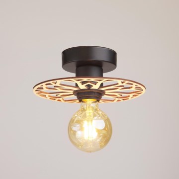 Żyrandol natynkowy FALCO 1xE27/60W/230V śr. 20 cm beżowy