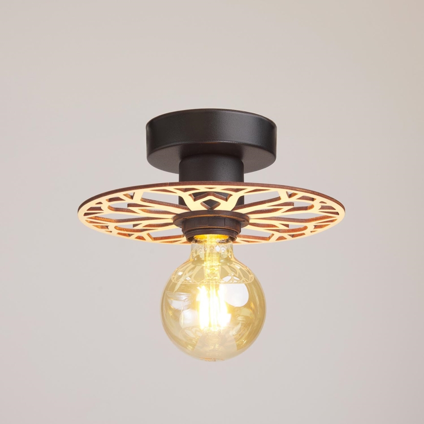 Żyrandol natynkowy FALCO 1xE27/60W/230V śr. 20 cm beżowy