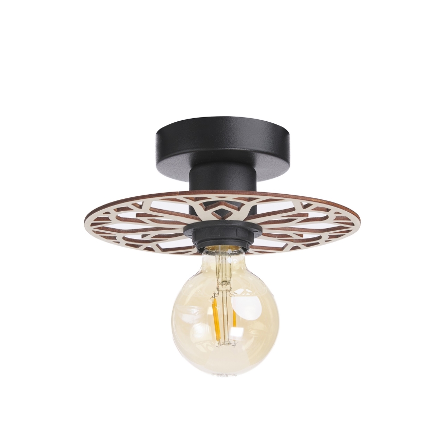 Żyrandol natynkowy FALCO 1xE27/60W/230V śr. 20 cm beżowy