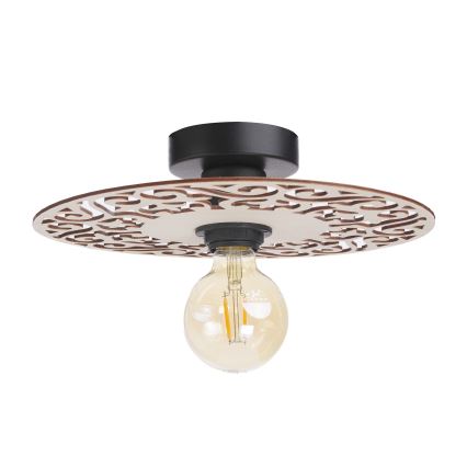 Żyrandol natynkowy FALCO 1xE27/60W/230V śr. 30 cm beżowy