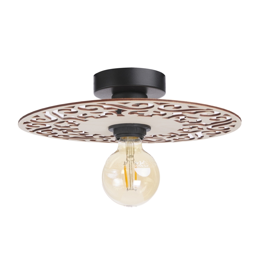 Żyrandol natynkowy FALCO 1xE27/60W/230V śr. 30 cm beżowy